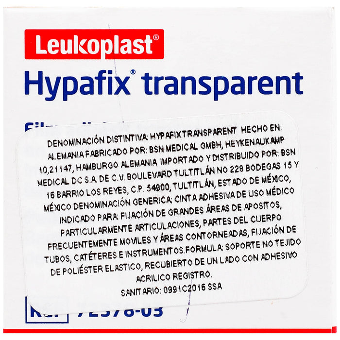 Gasa Adhesiva Para Apósitos Hypafix 10Cmx2M - WeCare Pharma