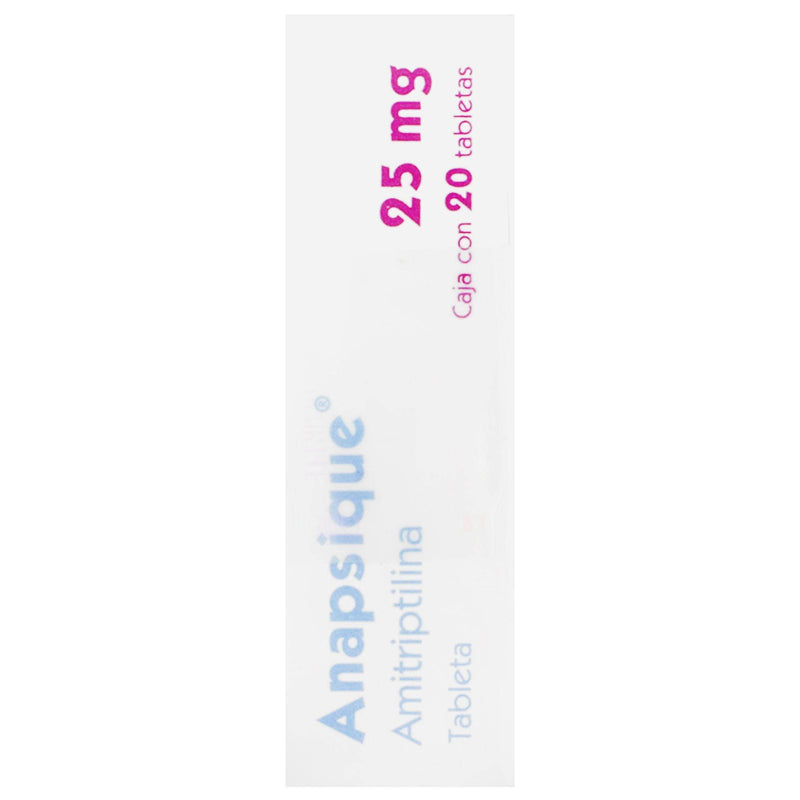 Anapsique (Amitriptilina) Tabletas 25Mg Con 20 - WeCare Pharma