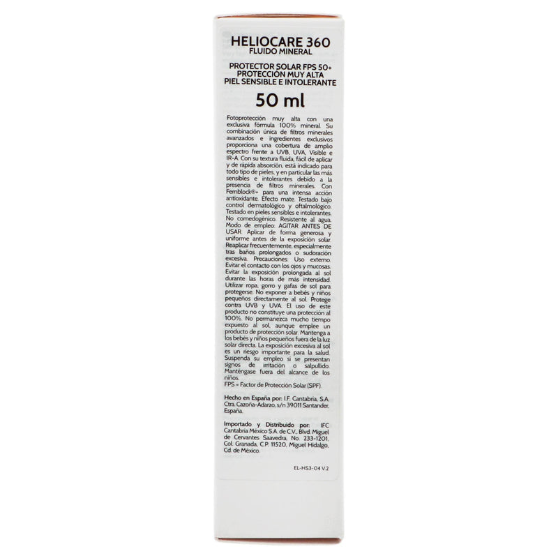 Cantabria Heliocare 360 Fluido Mineral Fps50 50Ml - WeCare Pharma