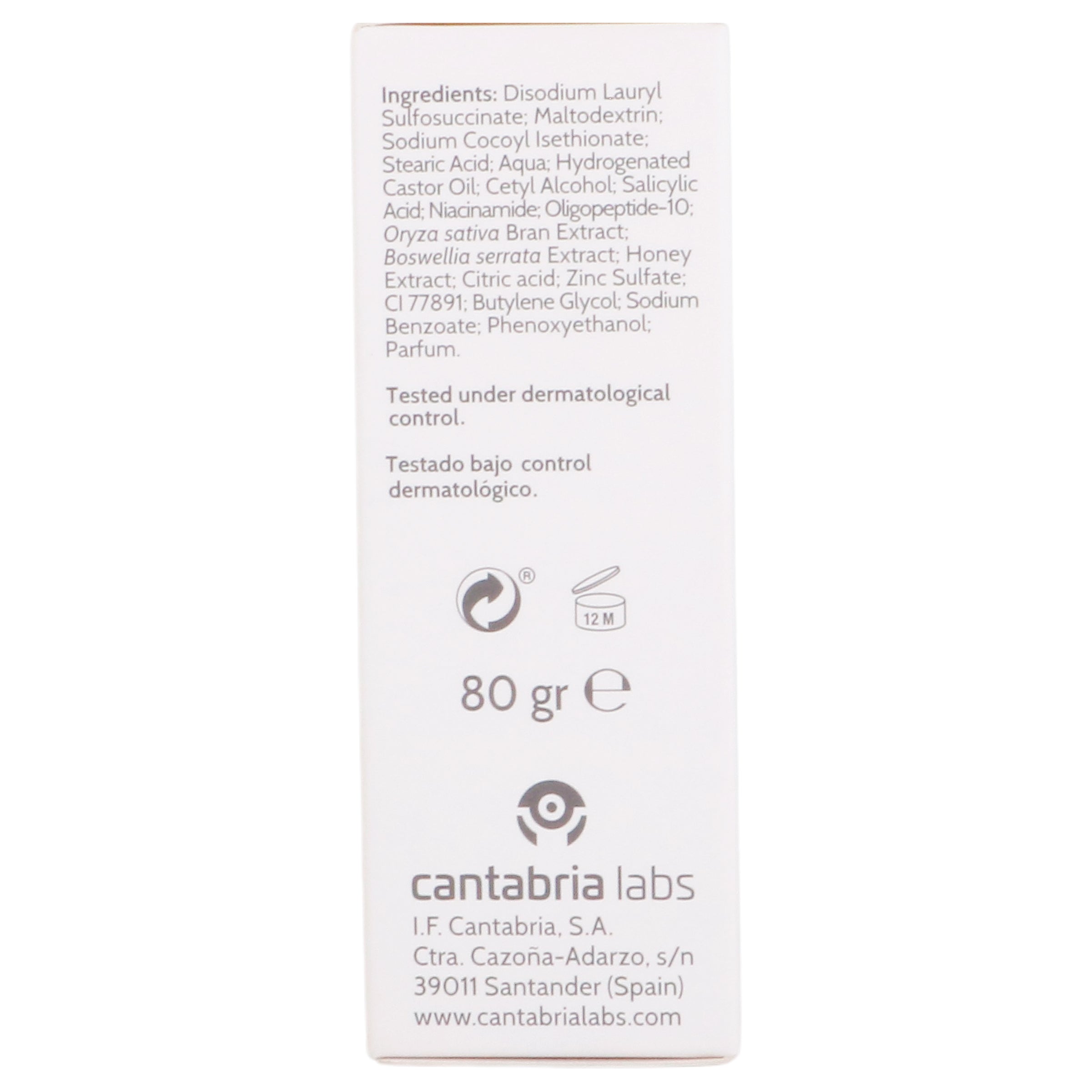 Cantabria Biretix Barra Dermatologica 80G 5 - 8436574360455