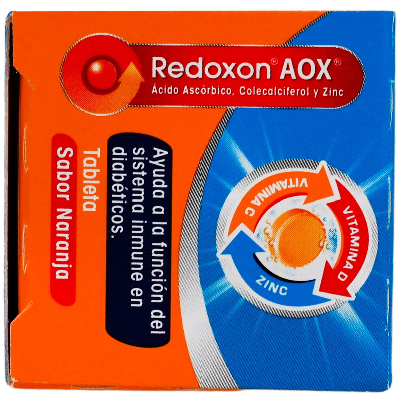 Redoxon Aox 100Mg/400Unid/10Mg Con 10 Tabletas (Acido Ascorbico/Colecalciferol/Zinc) - WeCare Pharma