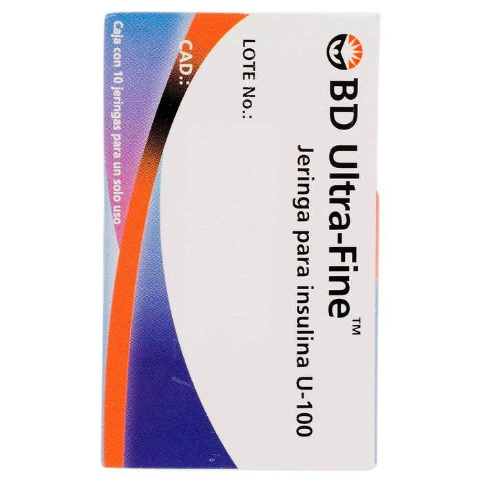 Jeringa Insulina Ultrafine Bd 0.5Ml 31Gx8Mm Con 10 - WeCare Pharma