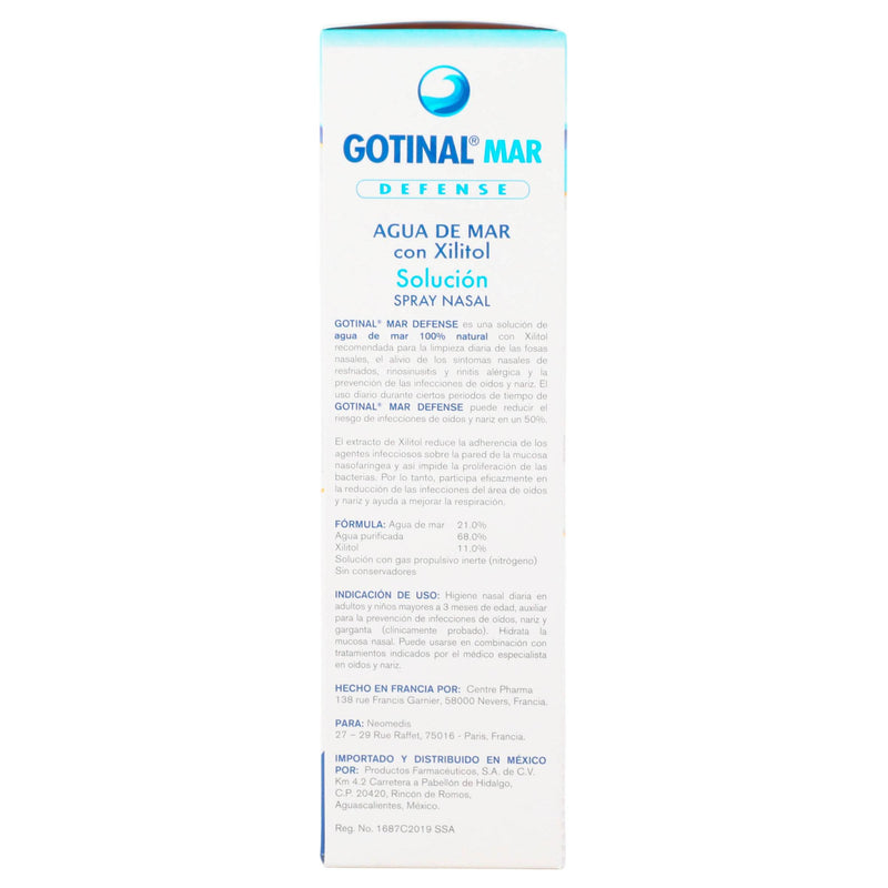 Gotinal Mar Defense Spray 100Ml (Agua De Mar/Xilitol) - WeCare Pharma