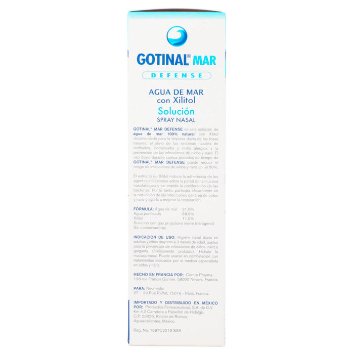 Gotinal Mar Defense Spray 100Ml (Agua De Mar/Xilitol) - WeCare Pharma