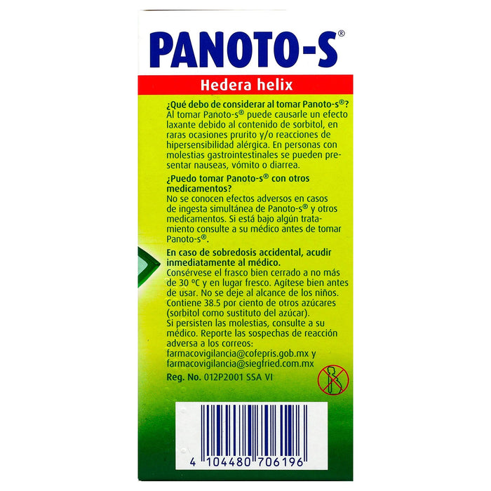 Panoto-S Jarabe 0.7G/100Ml 200Ml (Hedera Helix) - WeCare Pharma