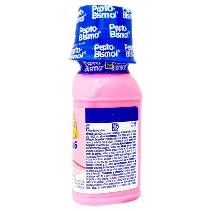 Pepto Bismol Plus Suspensión 3.5G/100Ml 118Ml (Subsalicilato De Bismuto) - WeCare Pharma