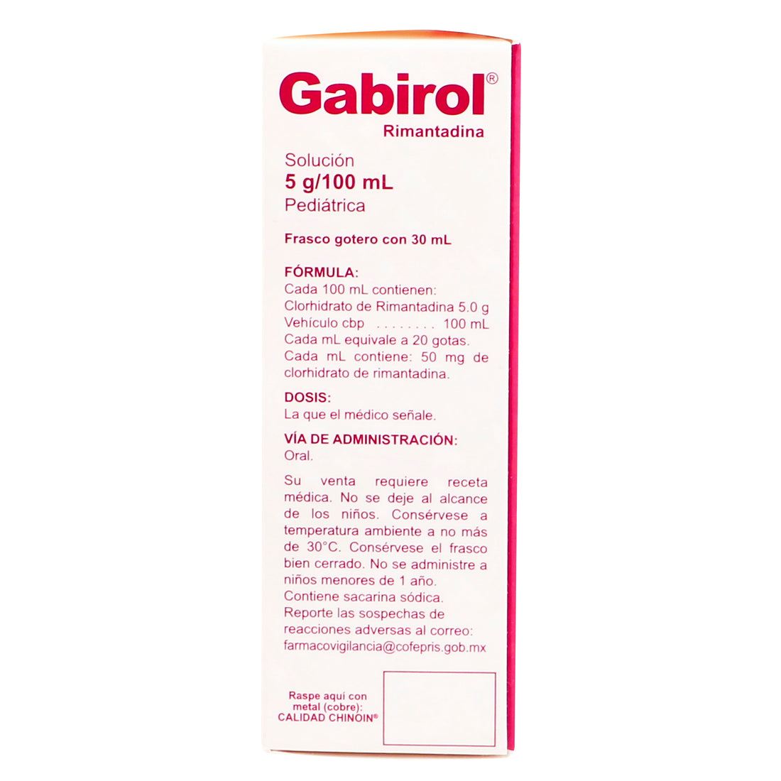 Gabirol Gotas 5G/100Ml 30Ml (Rimantadina) 5 - 7501088507861