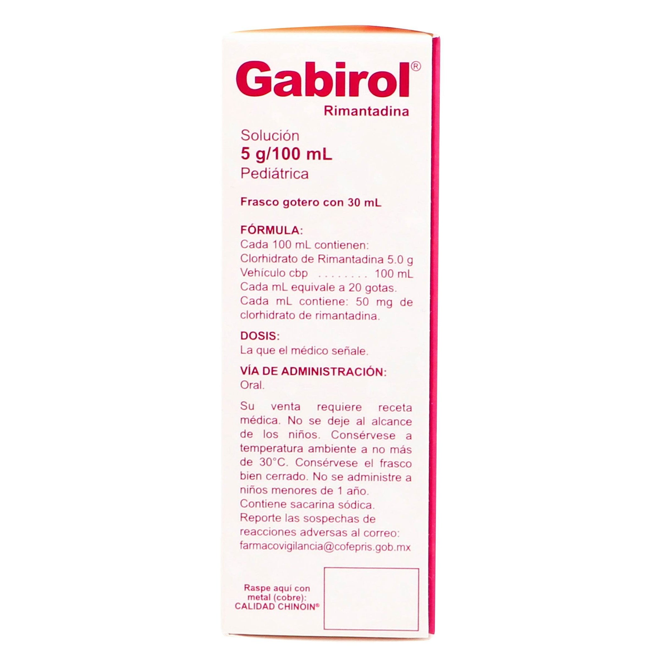 Gabirol Gotas 5G/100Ml 30Ml (Rimantadina) — WeCare Pharma