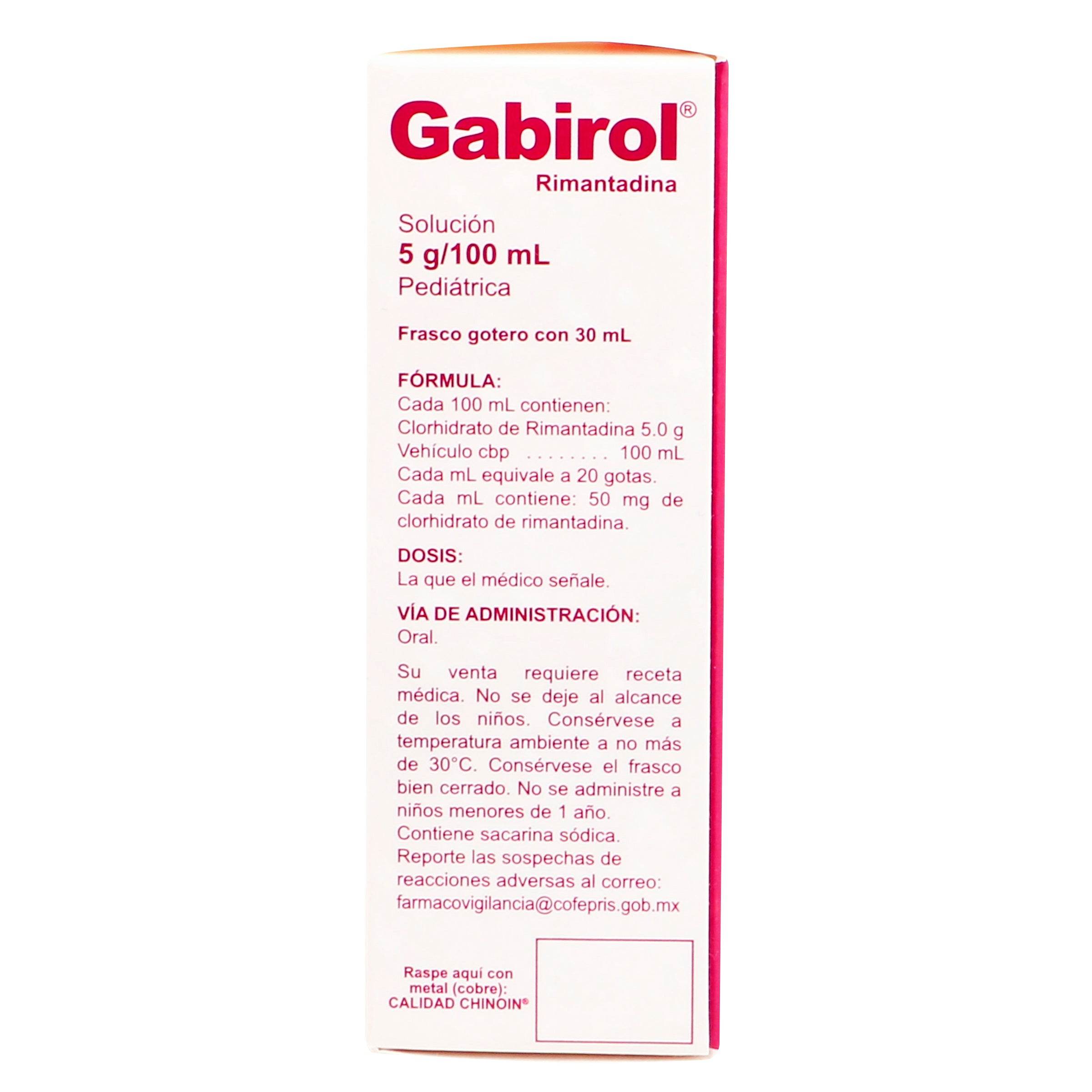 Gabirol Gotas 5G/100Ml 30Ml (Rimantadina) — WeCare Pharma