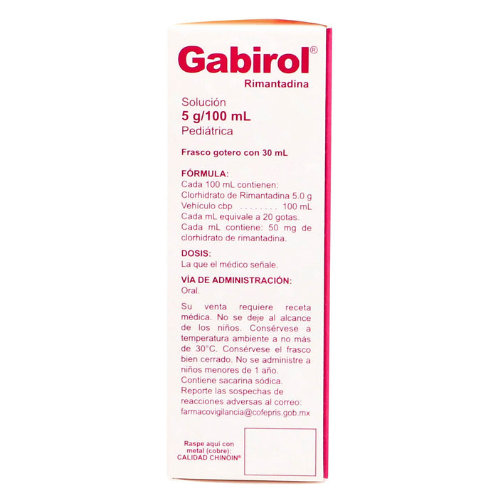 Gabirol Gotas 5G/100Ml 30Ml (Rimantadina) - WeCare Pharma