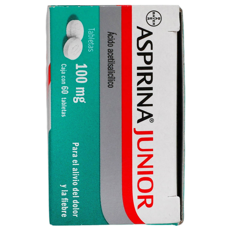 Aspirina Jr 100Mg Con 60 Tabletas (Acido Acetilsalicilico) - WeCare Pharma
