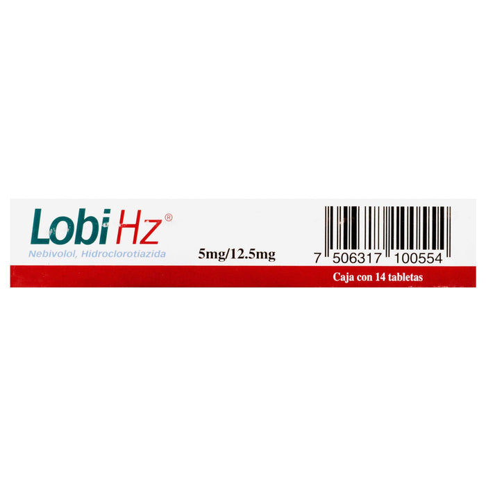 Lobi Hz 5Mg/12.5Mg Con 14 Tabletas (Nebivolol/Hidroclorotiazida) - WeCare Pharma