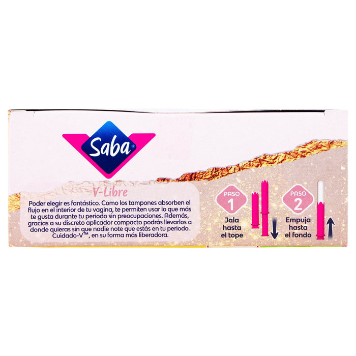 Tampones Saba Super V-Compacto Con 10 - WeCare Pharma