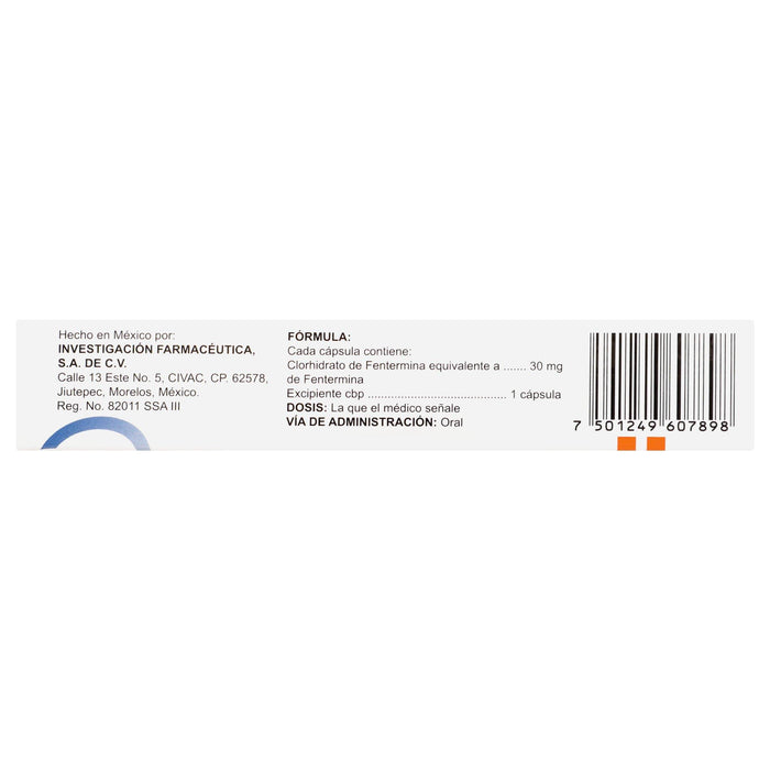 Acxion C (Fentermina) Capsulas 30Mg Con 30 - WeCare Pharma