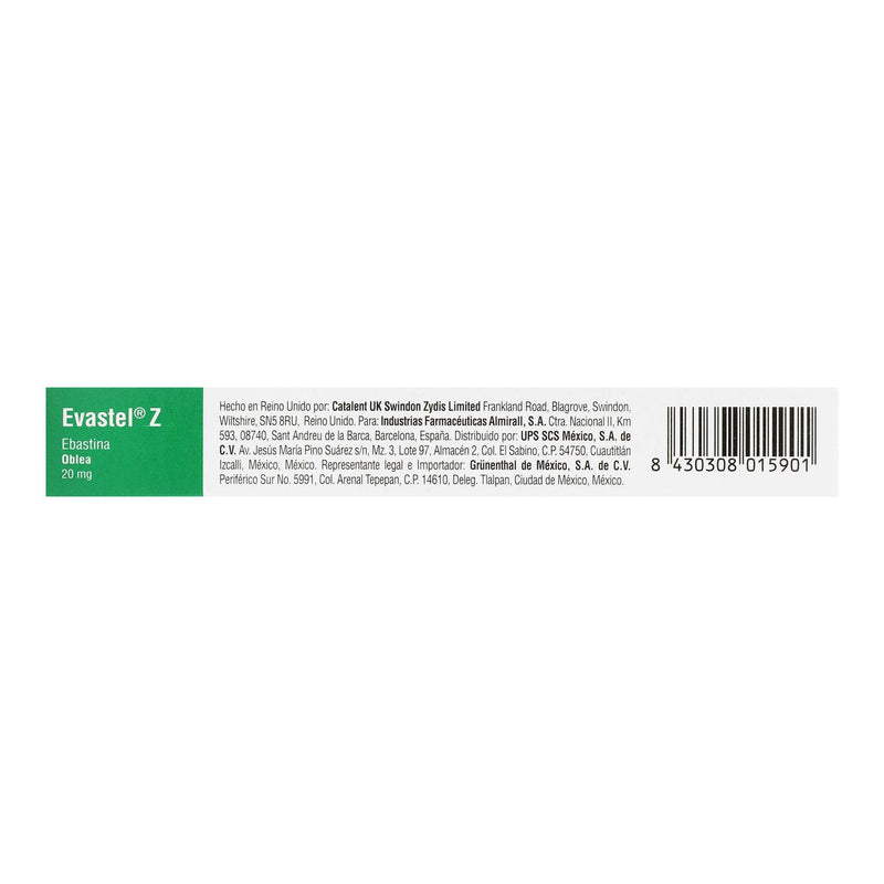 Evastel Z Oblea 20Mg Con 30 (Ebastina) - WeCare Pharma