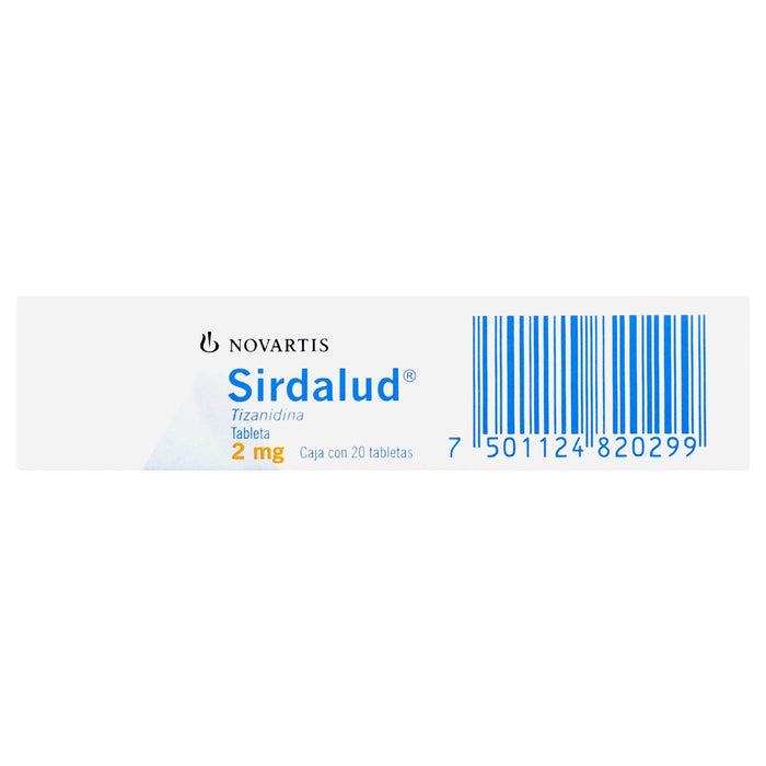Sirdalud 2Mg Con 20 Tabletas (Tizanidina) - WeCare Pharma