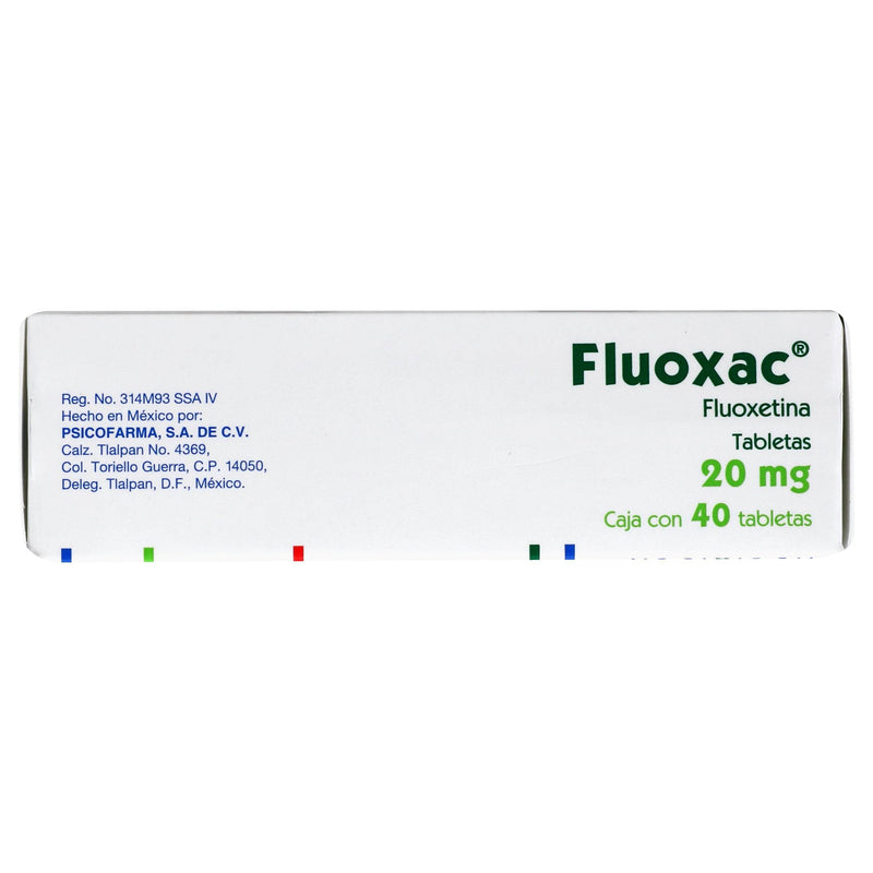 Fluoxac 20Mg Con 40 Tabletas (Fluoxetina) - WeCare Pharma