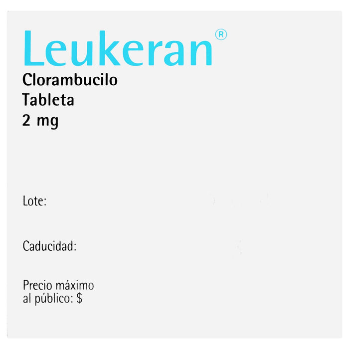 Leukeran (Clorambucilo) Con 25 Tabletas De 2Mg - WeCare Pharma