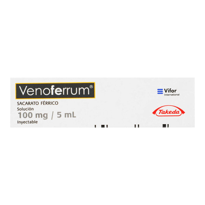 Venoferrum 100Mg/5Ml Con 1 Ampulas (Sacarato Ferrico) - WeCare Pharma
