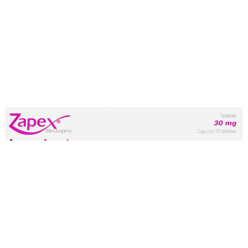 Zapex 30Mg Con 10 Tabletas (Mirtazapina) - WeCare Pharma