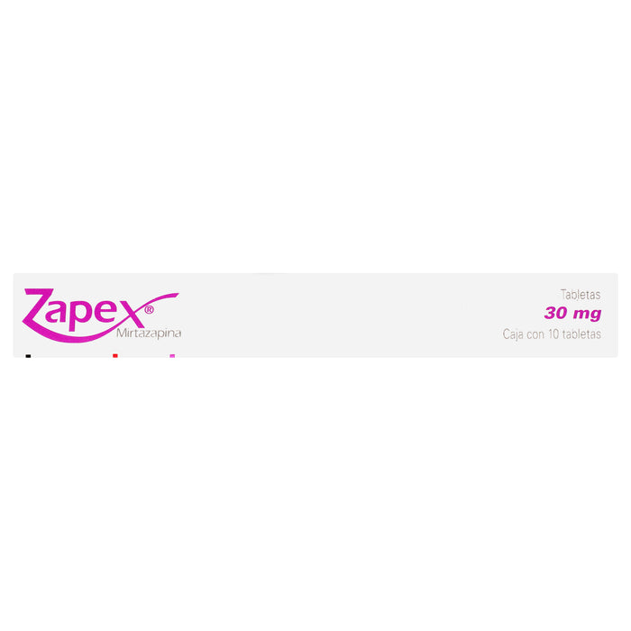 Zapex 30Mg Con 10 Tabletas (Mirtazapina) 5 - 7503006916465