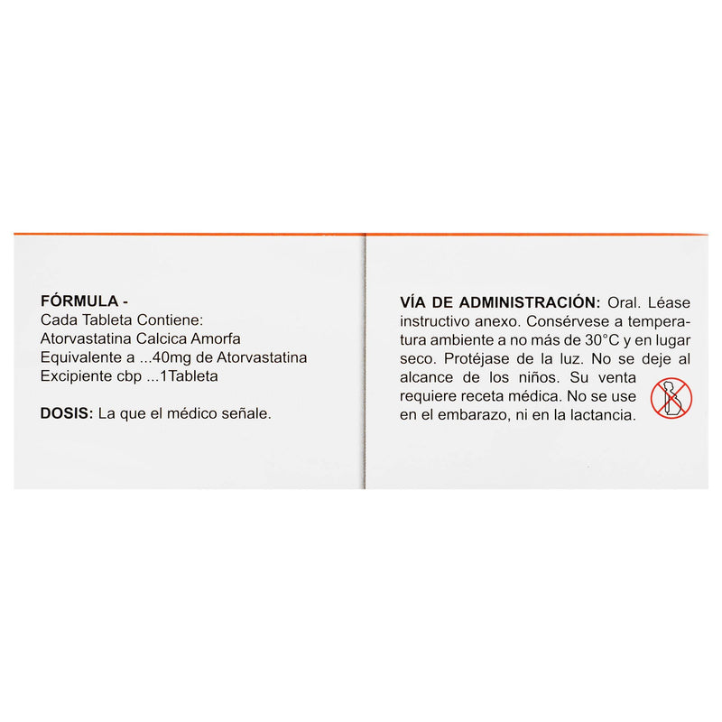 Thoreva Dual 40Mg Con 28 Tabletas (Atorvastatina) - WeCare Pharma