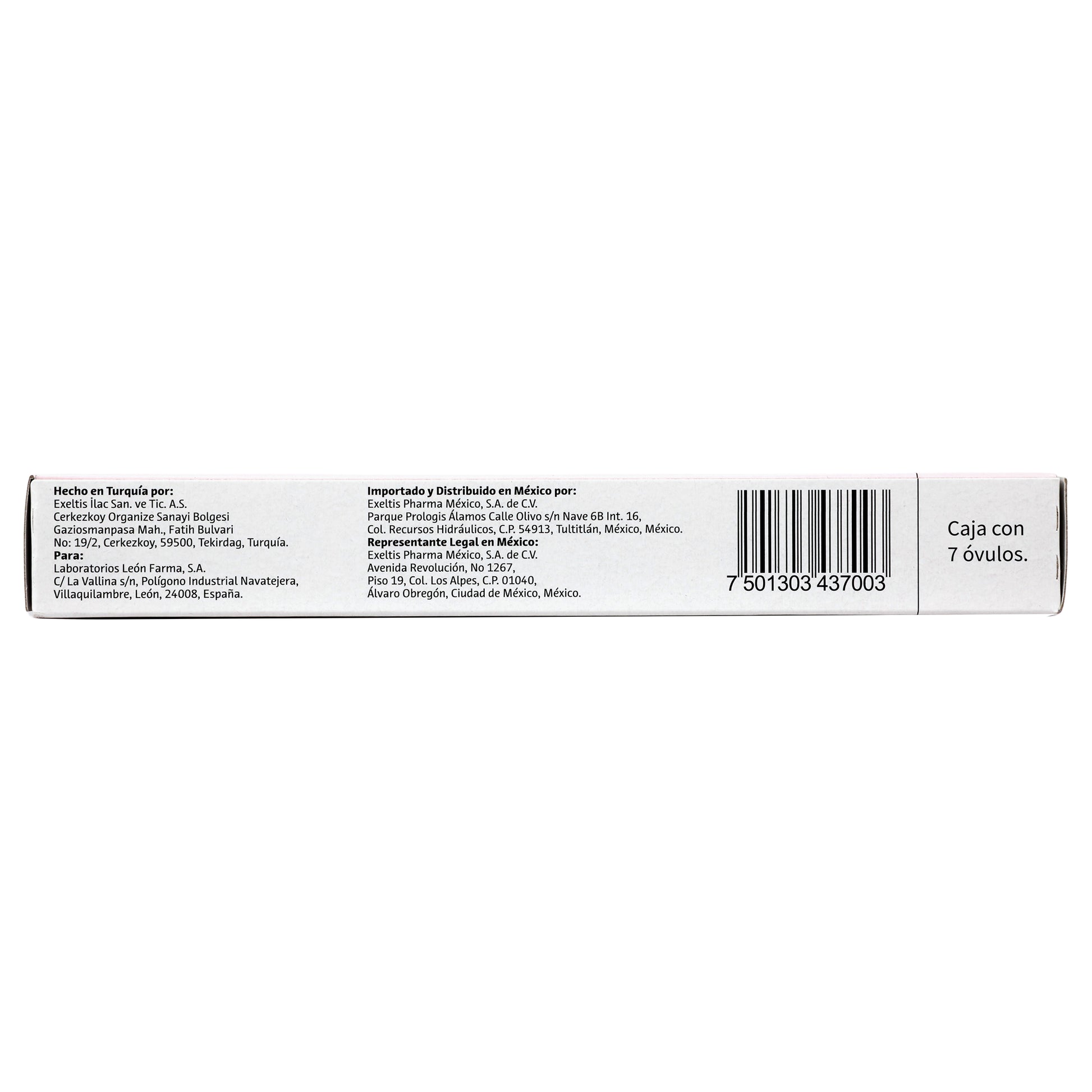 Gynotran Ovulos 750Mg/200Mg Con 7 (Metronidazol/Miconazol) 5 - 7501303437003