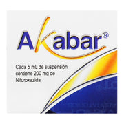 Akabar Suspensión 200Mg/5Ml Con 1 (Nifuroxazina) - WeCare Pharma