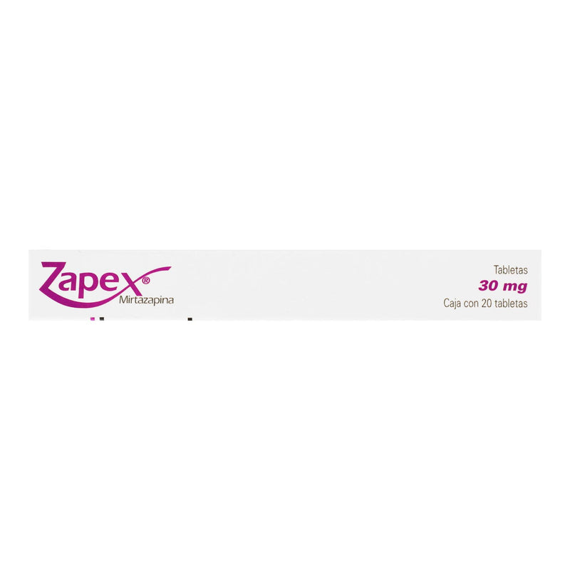 Zapex 30Mg Con 20 Tabletas (Mirtazapina) - WeCare Pharma