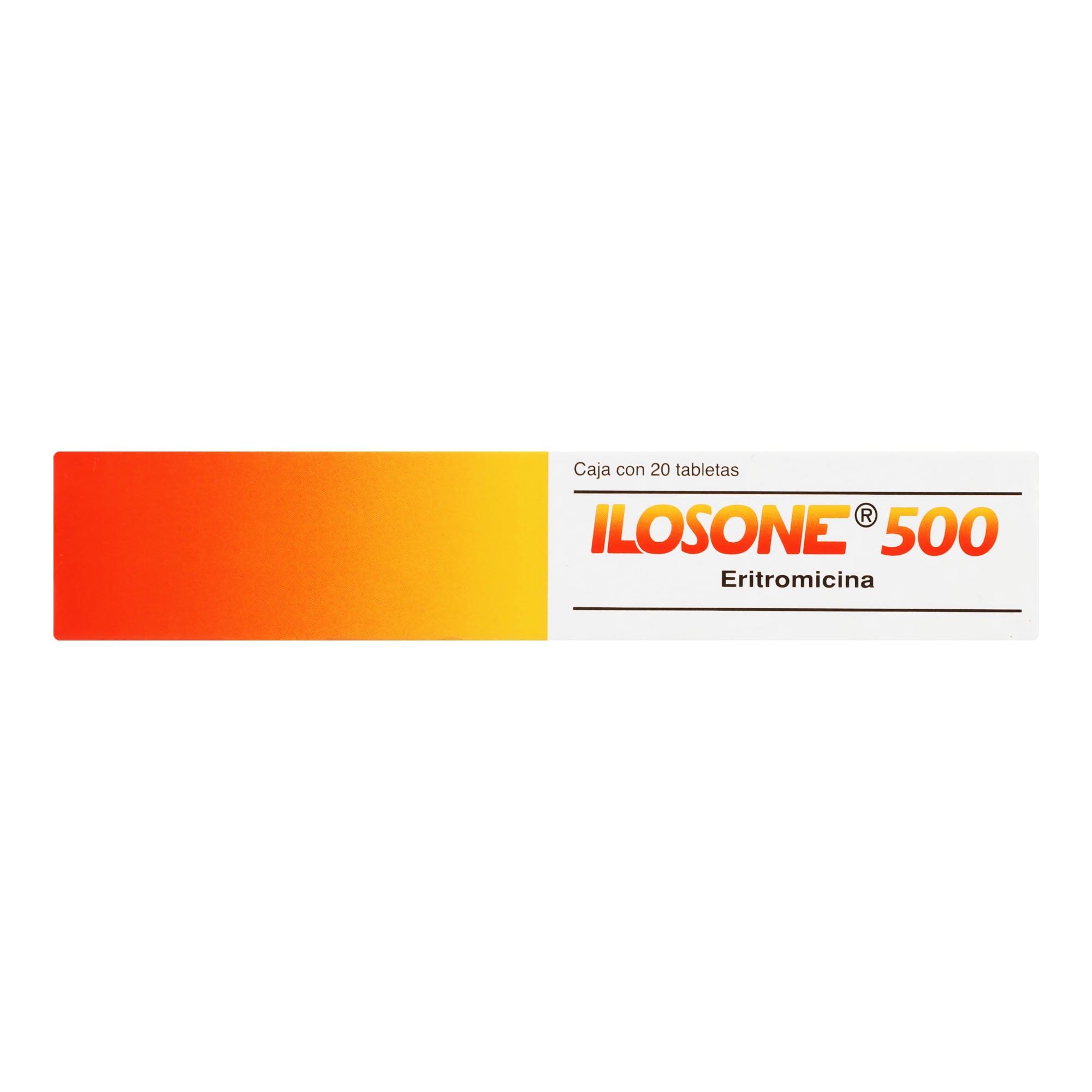 Ilosone 500 500Mg Con 20 Tabletas (Eritromicina) 6 - 7501082203318