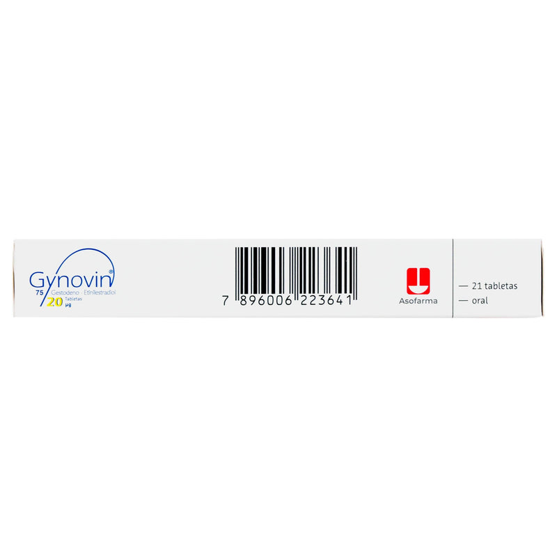 Gynovin (Gestodeno/Etinilestradiol) Tabletas 75Mcg/20Mcg Con 21 - WeCare Pharma