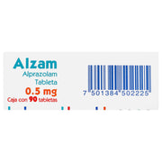Alzam (Alprazolam) Tabletas 0.5Mg Con 90 - WeCare Pharma