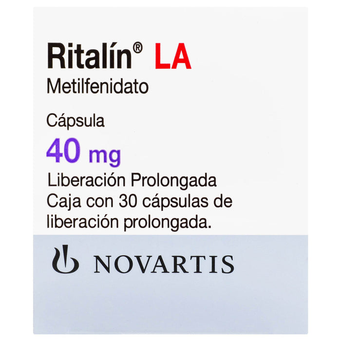 Ritalin La (Metilfenidato) Capsulas 40Mg Con 30 - WeCare Pharma