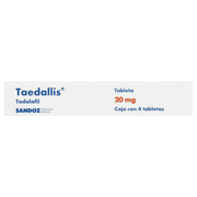 Taedallis 20Mg Con 4 Tabletas (Tadalafil) - WeCare Pharma