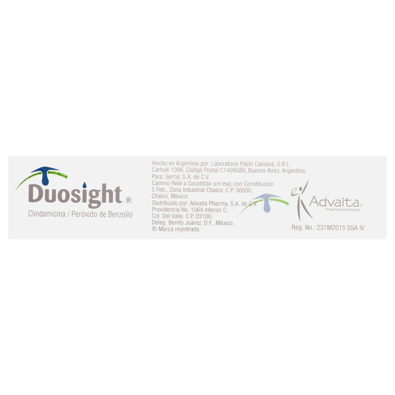 Duosight Gel 1%/5% 30G (Clindamicina/Peroxido De Benzoilo) - WeCare Pharma
