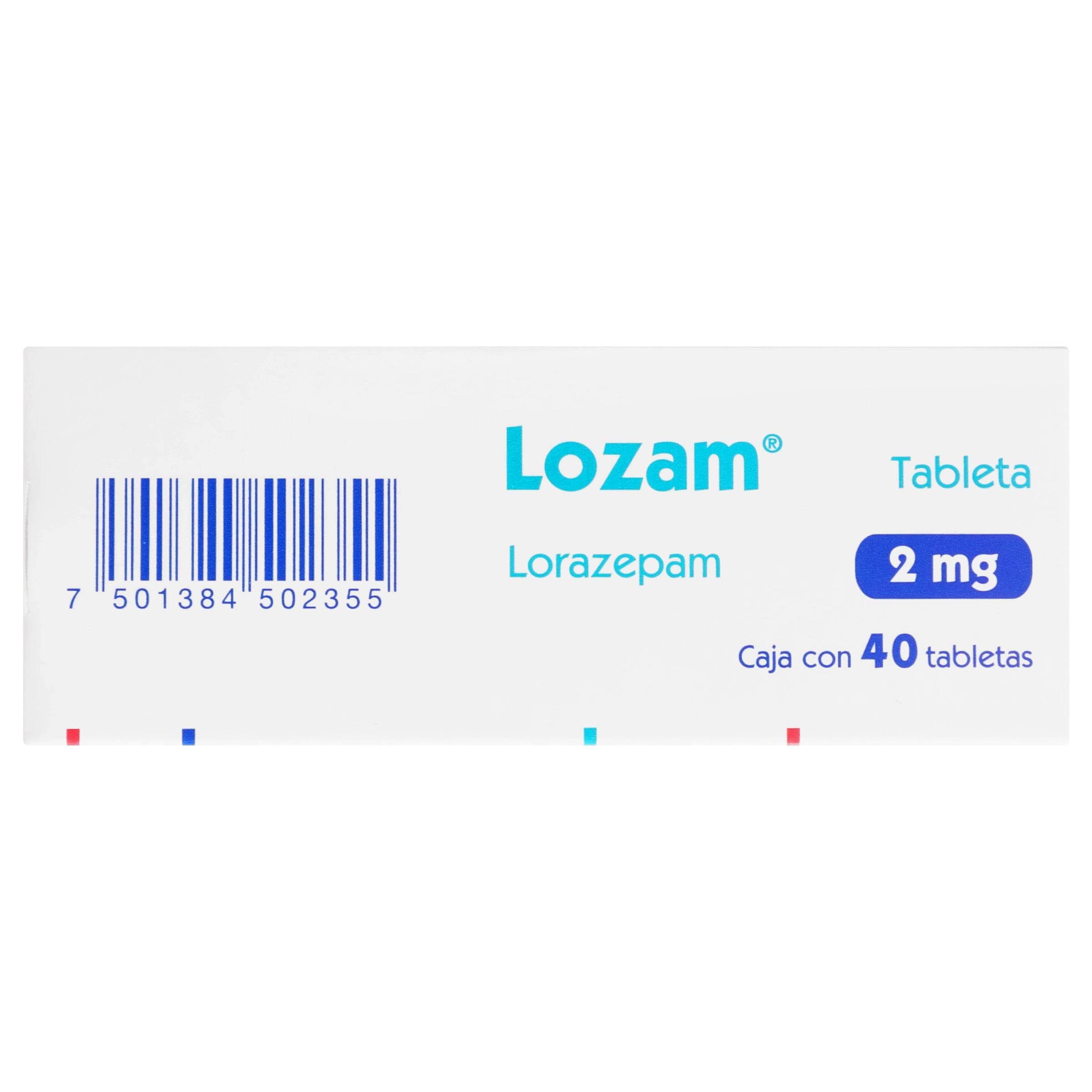 Lozam (Lorazepam) Tabletas 2Mg Con 40 — WeCare Pharma