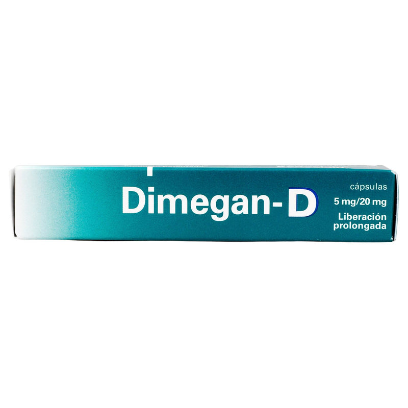 Dimegan-D 5Mg/20Mg Con 20 Capsulas (Loratadina/Fenilefrina) - WeCare Pharma