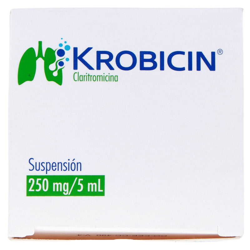 Krobicin Suspensión 250Mg 60Ml (Claritromicina) - WeCare Pharma