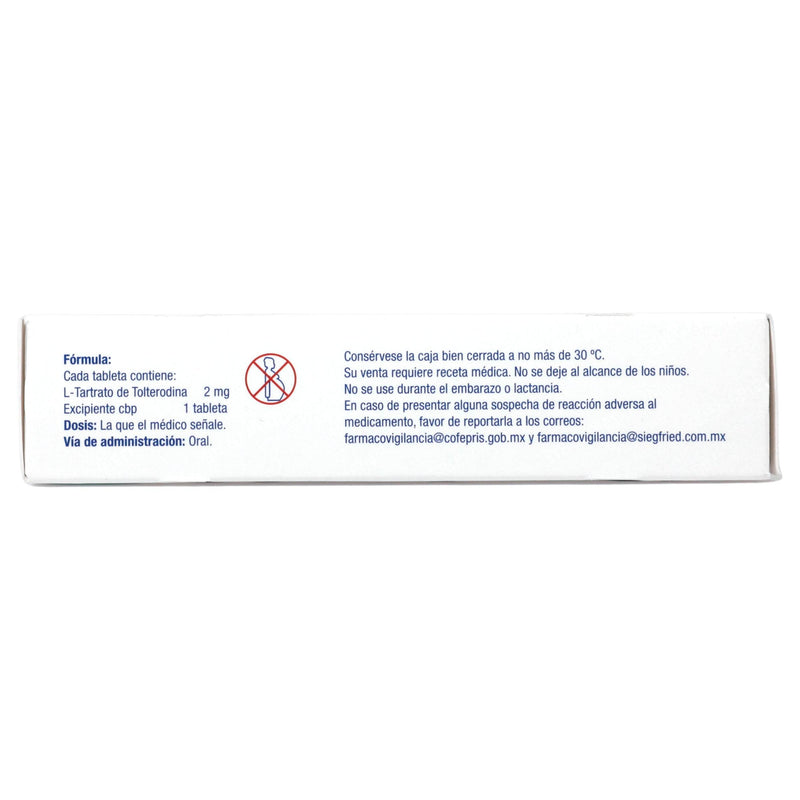 Urotrol 2Mg Con 28 Tabletas (Tolterodina) - WeCare Pharma