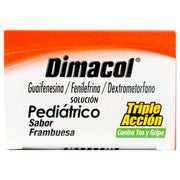 Dimacol Ped Solución 2G/100Mg/200Mg/100Ml 60Ml (Guaifesina/Fenilefrina/Dextrometorfano) - WeCare Pharma