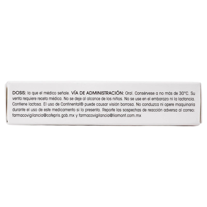 Continental 5Mg Con 20 Tabletas (Solifenacina) - WeCare Pharma
