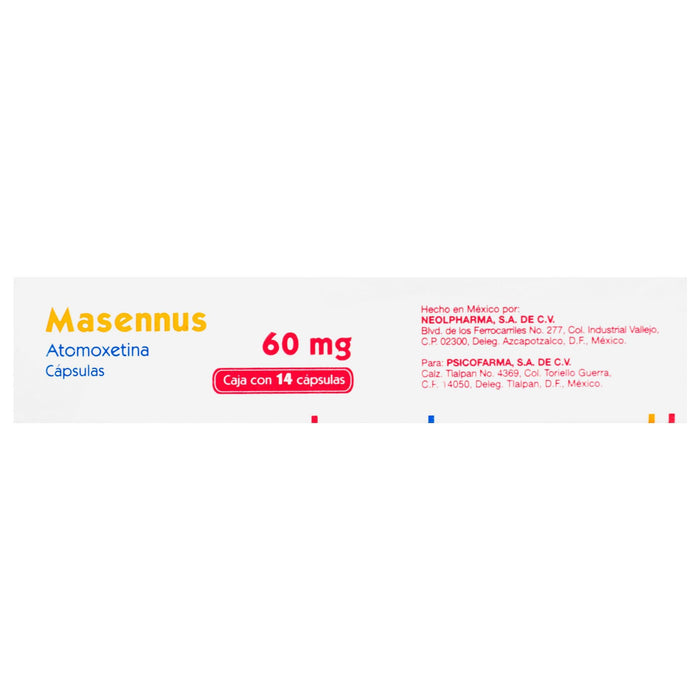 Masennus 60Mg Con 14 Capsulas (Atomoxetina) - WeCare Pharma