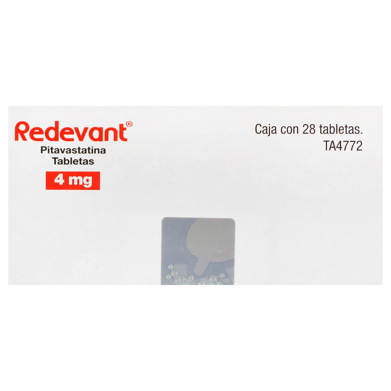 Redevant 4Mg Con 28 Tabletas (Pitavastatina) - WeCare Pharma