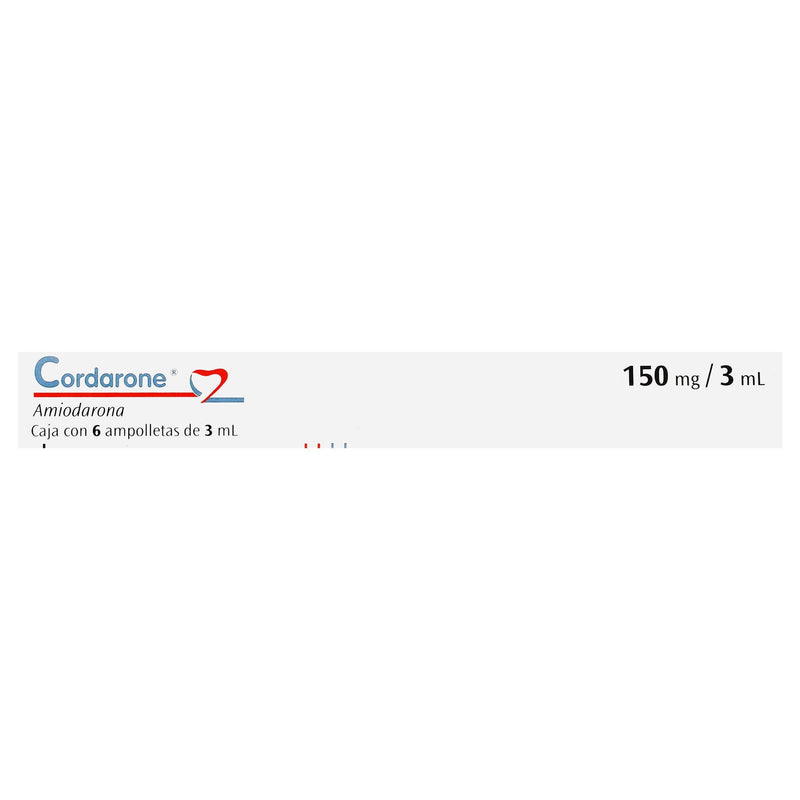 Cordarone 150Mg/3Ml Con 6 Ampulas (Amiodarona) - WeCare Pharma