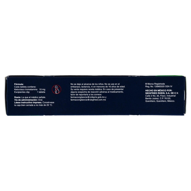 Dolac 10Mg Con 10 Tabletas (Ketorolaco) - WeCare Pharma