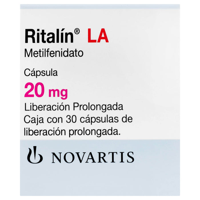 Ritalin La (Metilfenidato) Capsulas 20Mg Con 30 - WeCare Pharma