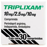 Triplixam 10Mg/2.5Mg/10Mg Con 30 Comprimidos (Perindopril/Arginina/Indapamida/Amlodipino) - WeCare Pharma