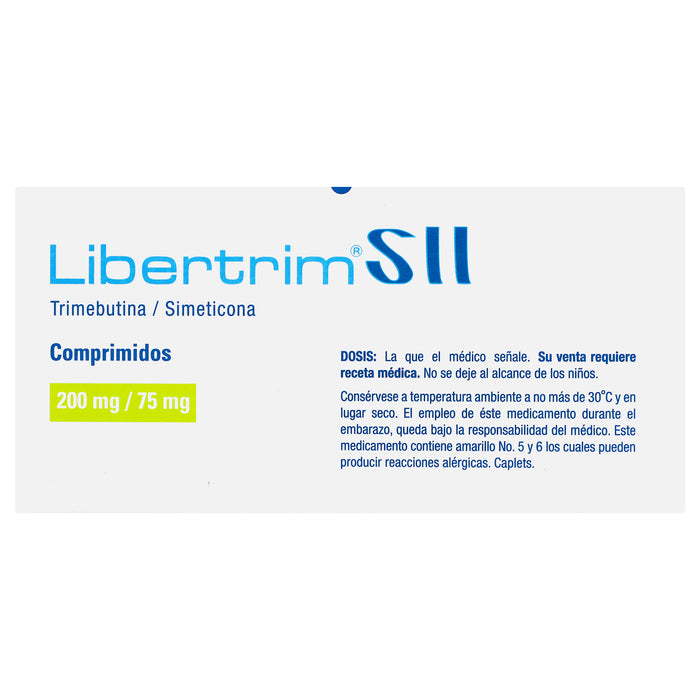 Libertrim Sii 200Mg/75Mg Con 24 Comprimidos (Trimebutina/Simeticona) 6 - 7501070903695