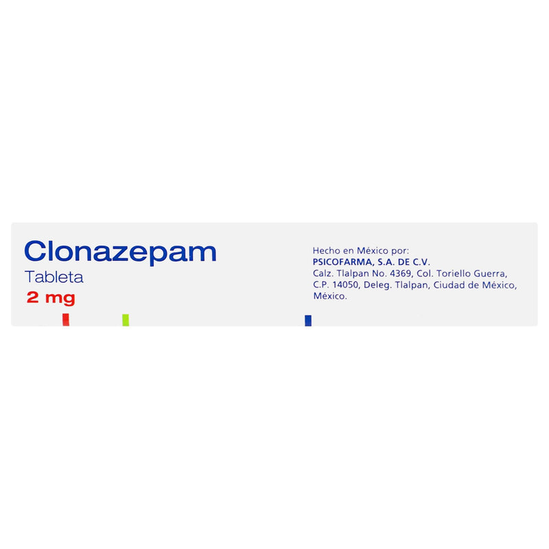 Clonazepam Tabletas 2Mg Con 30 Psicofarma - WeCare Pharma