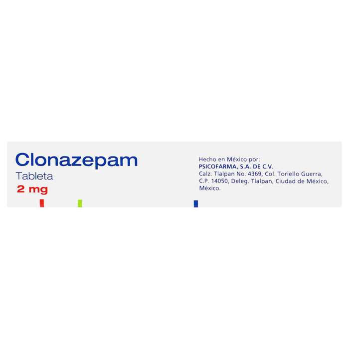 Clonazepam Tabletas 2Mg Con 30 Psicofarma - WeCare Pharma